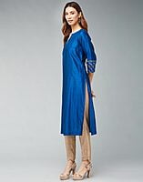 Cotton Silk Woven Long Kurta Cotton Silk Woven Long Kurta