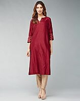 Cotton Silk Woven Long Kurta Cotton Silk Woven Long Kurta